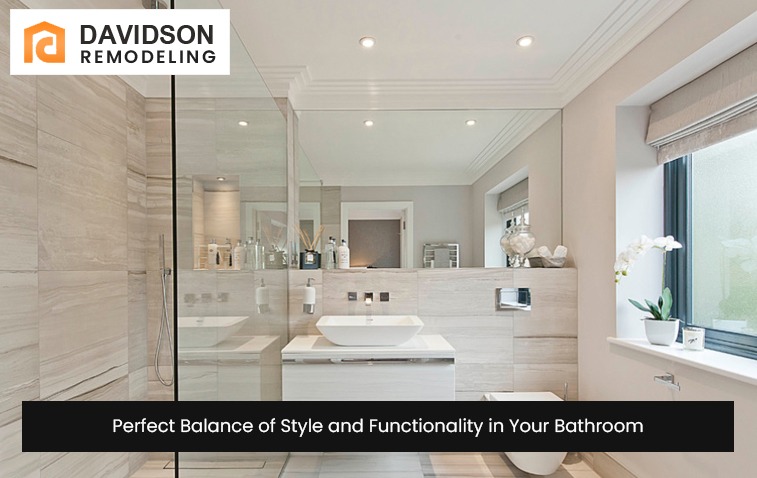 Stylish bathroom featuring modern fixtures and a sleek layout